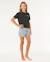 Top layday crop fille Noir délavé+Os 4 - vertbaudet enfant 