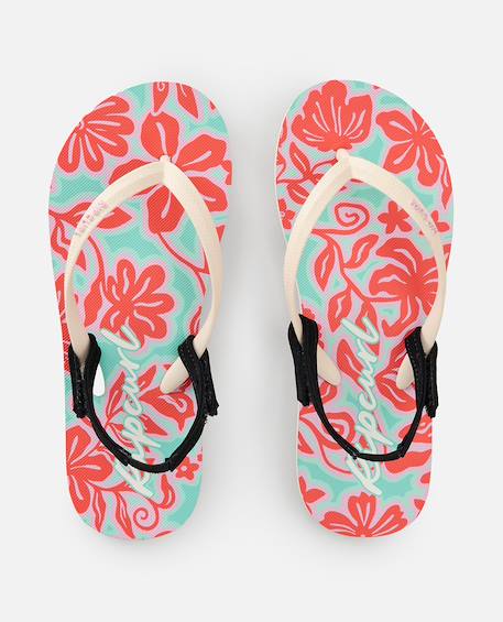 Tongs mixed bloom fille Multicolore+Sarcelle 8 - vertbaudet enfant 