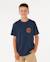 T-shirt à manches courtes pacific rinse circle enfant Bleu marine foncé+Ochre 1 - vertbaudet enfant 