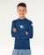 T-shirt anti-uv waves upf manches longues enfant Bleu marine clair+Vitamine c 6 - vertbaudet enfant 