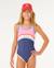 Maillot une pièce surf revival fille Marine 1 - vertbaudet enfant 
