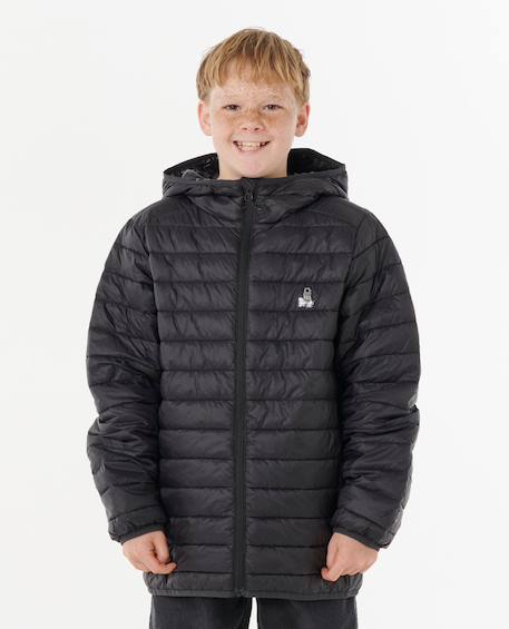 Veste puffer anti-series search enfant Bleu marine clair+Noir 6 - vertbaudet enfant 