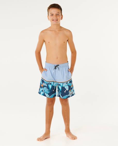 Short de bain streamline stripe volley - enfants Denim délavé 4 - vertbaudet enfant 