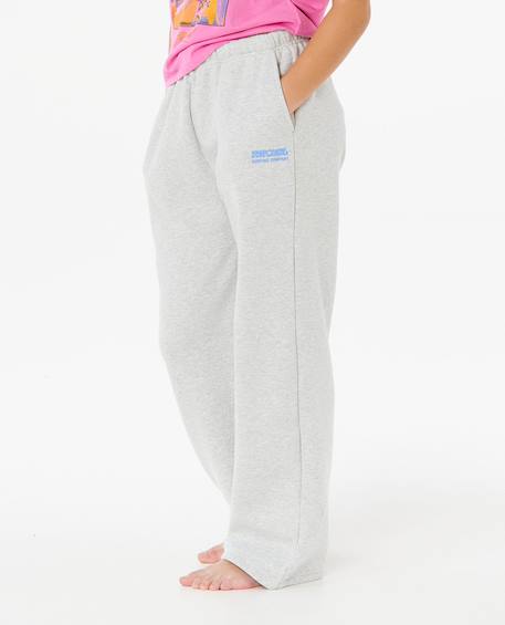Pantalon surf puff wide leg fille Gris clair chiné 2 - vertbaudet enfant 