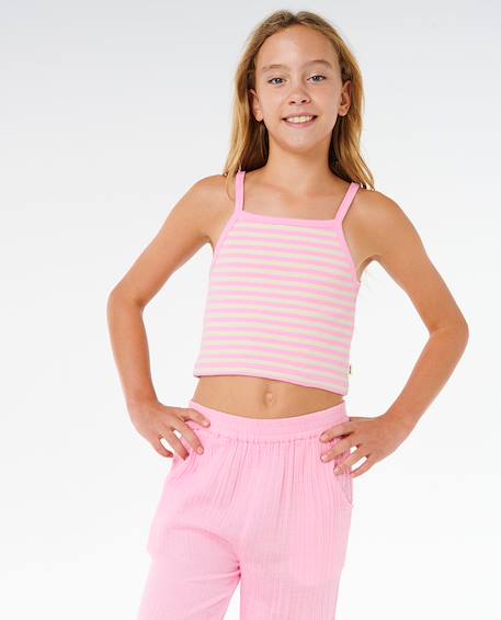 Pantalon fille premium surf beach Bleu+Rose vif 12 - vertbaudet enfant 