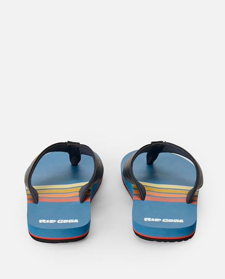 Tongs ripper 2 bloom enfant Bleu+Noir/blanc 2 - vertbaudet enfant 