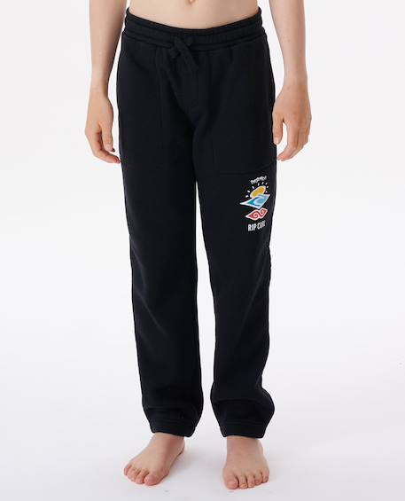 Pantalon de survêtement icons of surf enfant Grey marle+Lagune bleue+Noir+Sable kaki 13 - vertbaudet enfant 