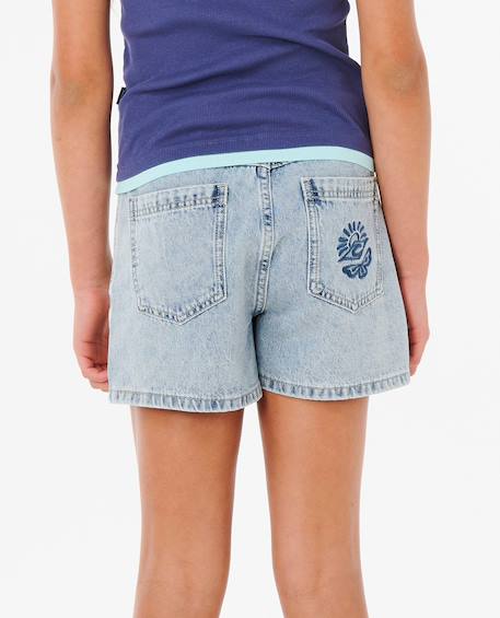 Short en jean tabby enfant Bleu vintage 3 - vertbaudet enfant 