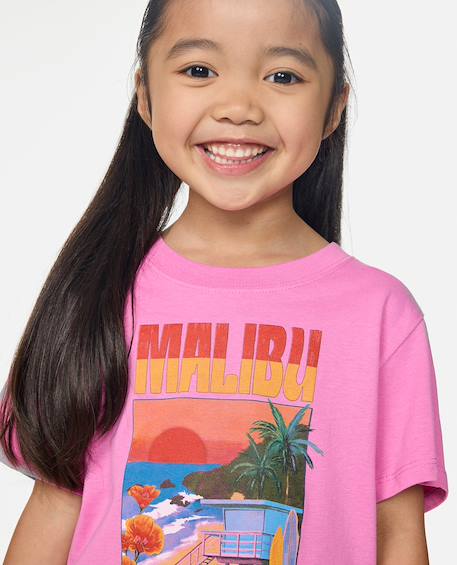 T-shirt malibu relaxed fille Rose 4 - vertbaudet enfant 