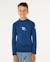 T-shirt anti-uv waves upf manches longues enfant Bleu marine clair+Vitamine c 1 - vertbaudet enfant 