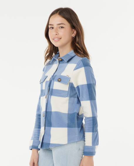 Chemise à manches longues neon isles filles Bleu 2 - vertbaudet enfant 