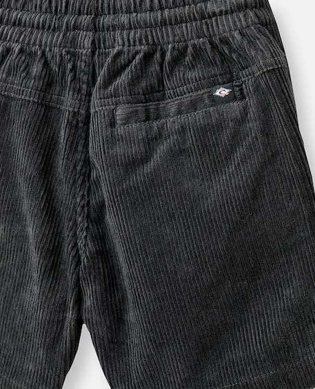 Short de bain volley surf cord enfant Kaki foncé+Noir délavé 7 - vertbaudet enfant 