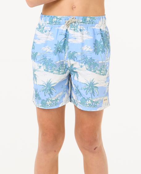 Short de bain volley dreamers enfant Bleu ciel 1 - vertbaudet enfant 