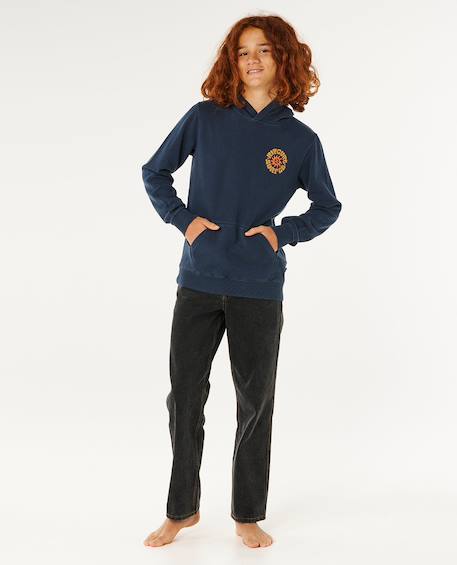 Sweat à capuche pacific rinse enfant Bleu marine foncé 6 - vertbaudet enfant 