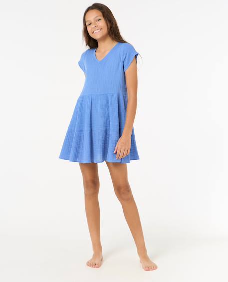 Robe fille premium surf Bleu+Rose vif 4 - vertbaudet enfant 