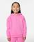 Sweat à capuche fille heritage surf puff Super rose 1 - vertbaudet enfant 
