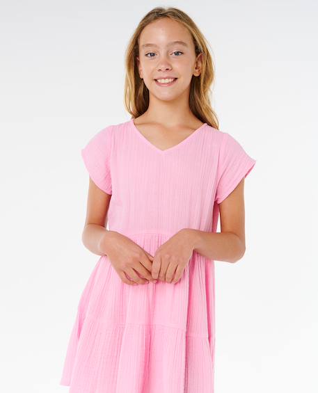Robe fille premium surf Bleu+Rose vif 12 - vertbaudet enfant 