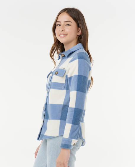 Chemise à manches longues neon isles filles Bleu 5 - vertbaudet enfant 