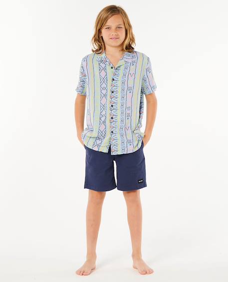 Chemise à manches courtes raw energy 3 enfant Bleu glacé 6 - vertbaudet enfant 