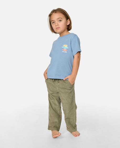 T-shirt à manches courtes enfant icons of shred Denim délavé+Noir délavé 3 - vertbaudet enfant 