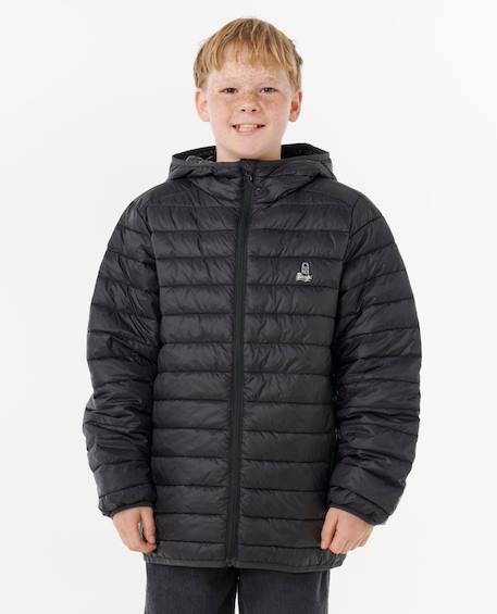 Veste puffer anti-series search enfant Bleu marine clair+Noir 11 - vertbaudet enfant 