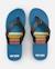 Tongs ripper 2 bloom enfant Bleu+Noir/blanc 3 - vertbaudet enfant 