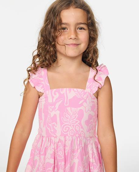 Robe surf magic fille Rose bégonia 4 - vertbaudet enfant 