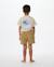 Short de bain volley surf cord enfant Kaki foncé+Noir délavé 2 - vertbaudet enfant 
