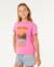 T-shirt hayley o relaxed fille Blanc optique+Super rose 8 - vertbaudet enfant 