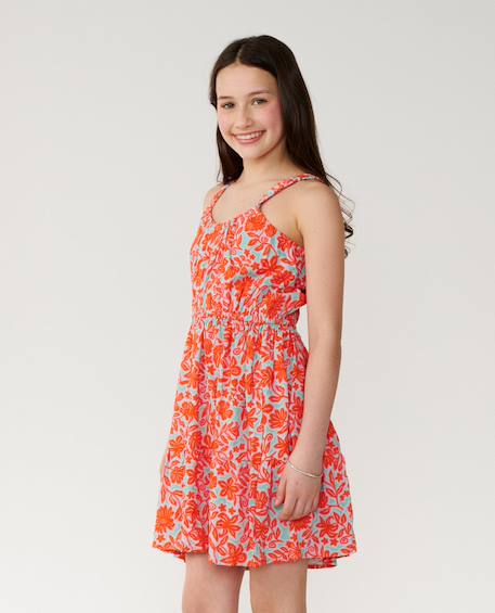 Robe sunshine squad  fille Brume menthe 2 - vertbaudet enfant 