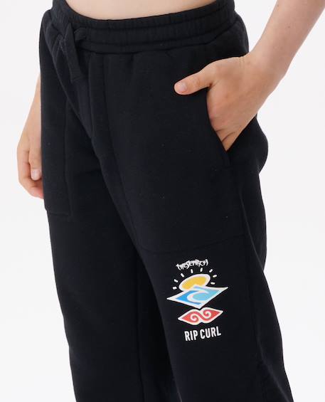 Pantalon de survêtement icons of surf enfant Grey marle+Lagune bleue+Noir+Sable kaki 17 - vertbaudet enfant 