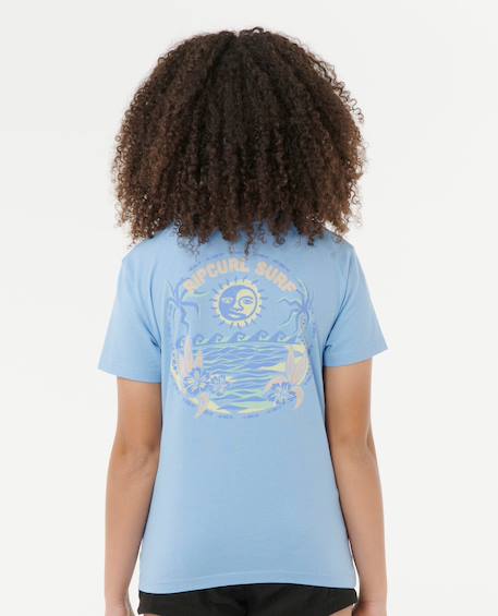 T-shirt à manches courtes summer fille Bleu moyen 5 - vertbaudet enfant 