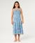 Robe tropical dawn maxi dress fille Bleu délavé 1 - vertbaudet enfant 