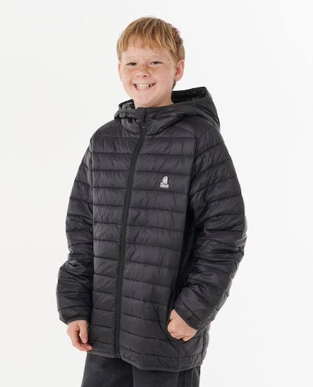 Veste puffer anti-series search enfant Bleu marine clair+Noir 7 - vertbaudet enfant 