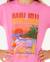 T-shirt hayley o relaxed fille Blanc optique+Super rose 12 - vertbaudet enfant 