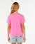 T-shirt hayley o relaxed fille Blanc optique+Super rose 9 - vertbaudet enfant 