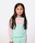 Sweat à col rond revival filles Aqua clair 1 - vertbaudet enfant 