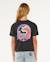 Top layday crop fille Noir délavé+Os 3 - vertbaudet enfant 