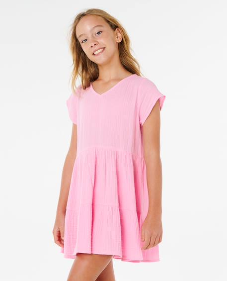 Robe fille premium surf Bleu+Rose vif 8 - vertbaudet enfant 
