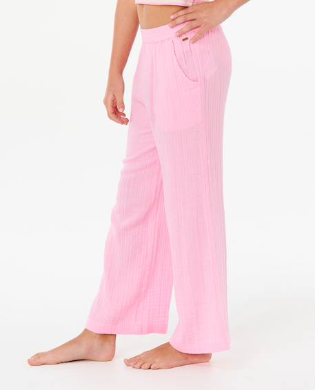 Pantalon fille premium surf beach Bleu+Rose vif 8 - vertbaudet enfant 