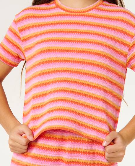 T-shirt tropical dawn bobbi fille Mandarine 5 - vertbaudet enfant 