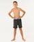 Short de bain boardshort volley eternal shred block enfant Noir délavé 4 - vertbaudet enfant 