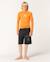 T-shirt anti-uv waves upf manches longues enfant Bleu marine clair+Vitamine c 10 - vertbaudet enfant 