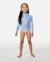 Maillot une pièce manches longues surf magic fille Bleu ciel 3 - vertbaudet enfant 
