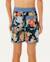 Short de bain boardshort pacific floral mirage enfant Bleu marine foncé 3 - vertbaudet enfant 