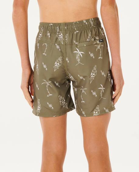 Short de bain boardshort volley eternal shred mesh enfant Noir délavé+Vert surplus 9 - vertbaudet enfant 