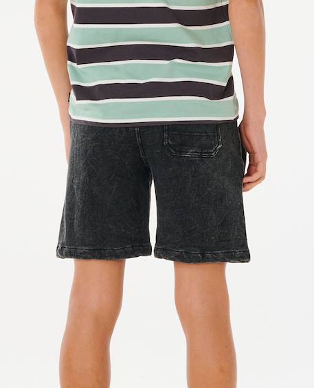 Short epic knit garçon Denim délavé+Noir délavé 9 - vertbaudet enfant 
