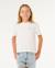 Top layday crop fille Noir délavé+Os 7 - vertbaudet enfant 