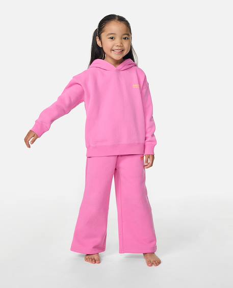 Sweat à capuche fille heritage surf puff Super rose 3 - vertbaudet enfant 