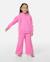 Sweat à capuche fille heritage surf puff Super rose 3 - vertbaudet enfant 